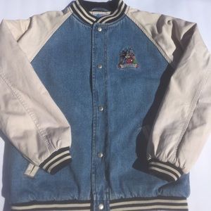 VINTAGE DISNEYLAND DENIM/VARSITY JACKET